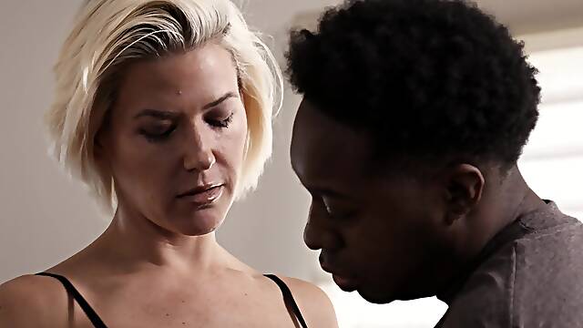 Blacked in energized bedroom romance before hubby gets home