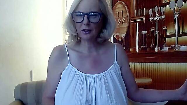 Big Boobed Blonde Masturbates With A Dildo In The Bathroom