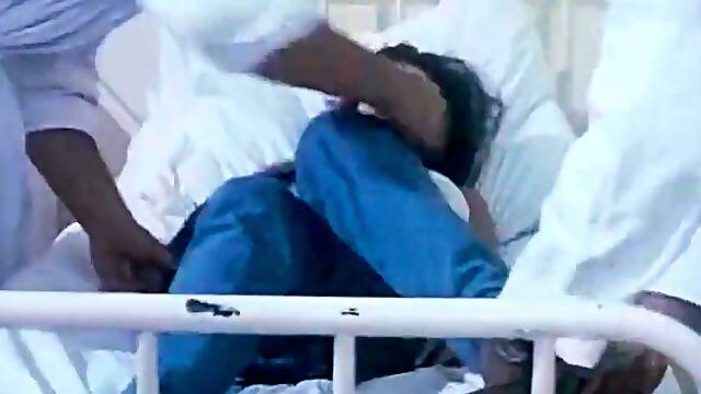 Nikita Gross, Sarah Young And Christophe Clark In This Asylum They Know How To Treat Patients