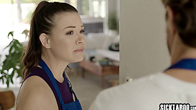 House cleaner Alison Rey fucks homeowner