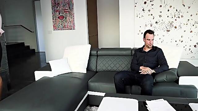 Nerdy And Busty Lawyer Skylar Snow Takes Care Of Her Client