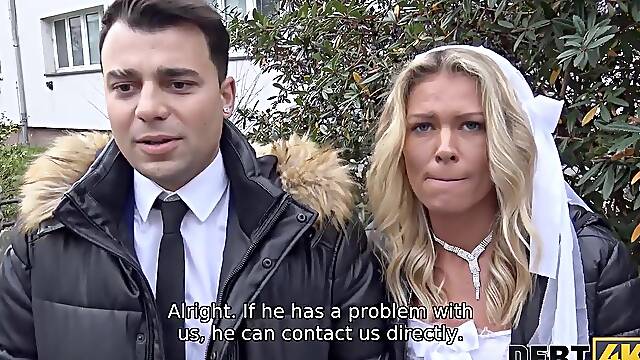 DEBT4k. Debt is the reason bride has sex with stranger near poor groom