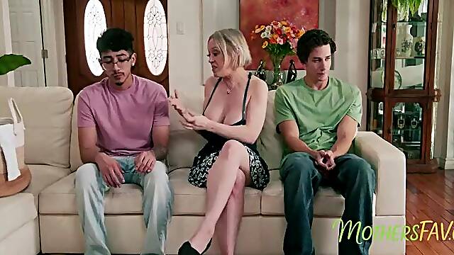 Breasty mother I'd like to fuck Takes On two Stepsons - Dee Williams, Diego Perez, Parker Ambrose
