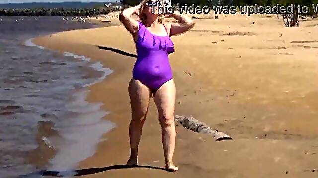 Soaked swimsuit step-mamma