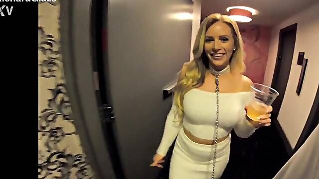 Leading A Hotwife Doxy Back To My Hotel Room To Get A Loaded Facial