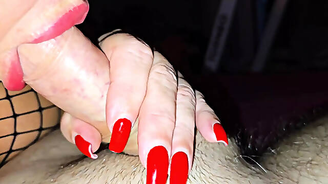 Mature Woman in a Plaid Bodysuit and High Heels Loves to Fuck