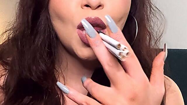 Nose exhales whiIe I smoke 5 at once