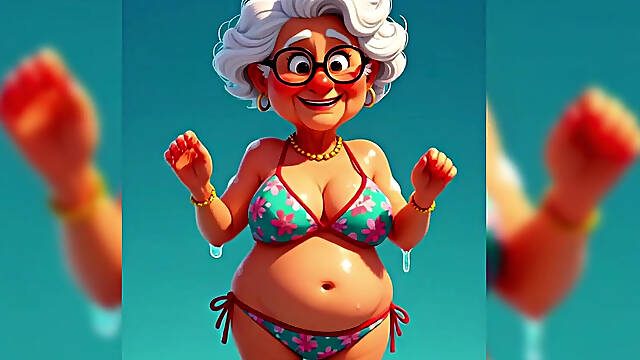 Granny Animation Sticky Mess