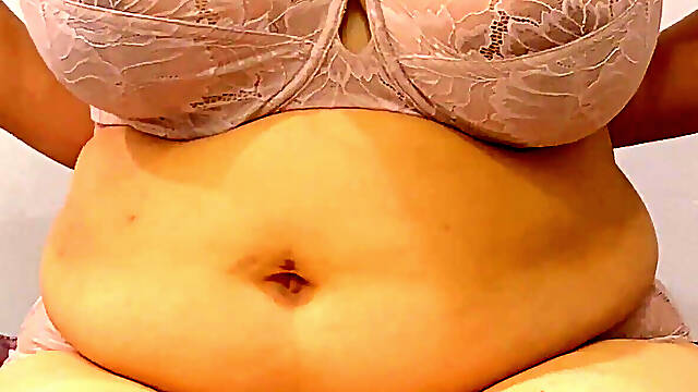 Busty MILF Taking off Her Bra and Panties Showing Her Big Boobs and Bare Pussy