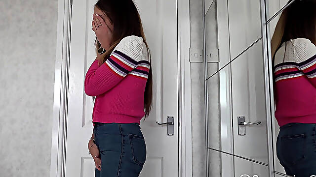 Locked in Jeans Wetting Pee Desperation
