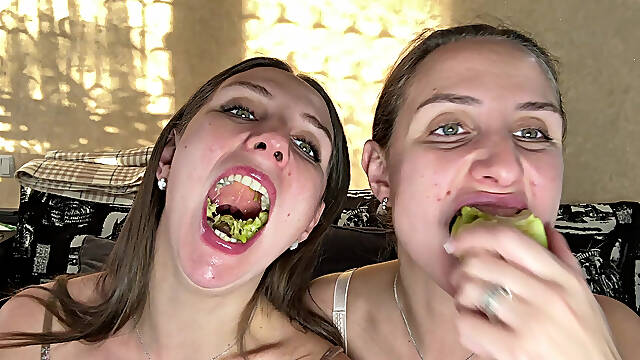 Raw Chew Bite Swallow Tease POV