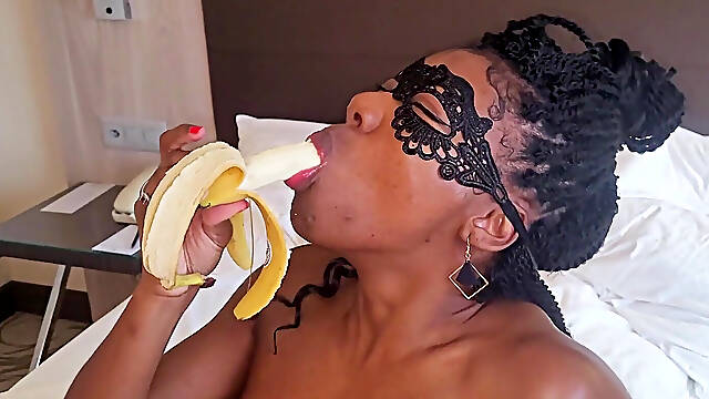 Ashanty’s Sensual Deep Throat with a Banana - Naughty & Uncut