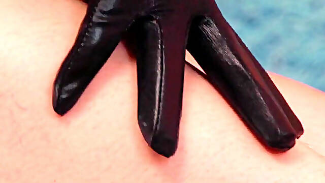 Hairy legs close-up video slowly tease