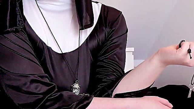 Naughty Nun Puts You in Chastity